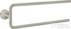 Hansgrohe AXOR UNIVERSAL CIRCULAR 49 cm-es dupla fali törölközőtartó, rozsdamentes acél hatású 42822800 (42822800)