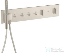 Hansgrohe AXOR SHOWERCOMPOSITION 4 utas termosztátos falsík alatti kád /zuhany csaptelep, rozsdamentes acél hatású 12573800 (12573800)
