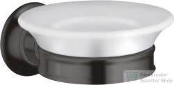 Hansgrohe AXOR MONTREUX fali szappantartó, szálcsiszolt fekete króm 42033340 (42033340)