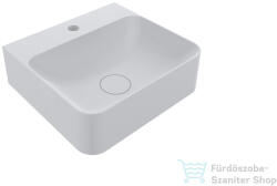 LunArt Bodie 43x39 cm-es öntöttmárvány mosdó túlfolyó nélkül, matt fehér 5999123006004 (5999123006004)