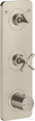 Hansgrohe AXOR Citterio E falsík alatti termosztátos kád/zuhany csaptelep, szálcsiszolt nikkel 36703820 (36703820)