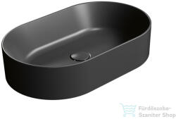 SAPHO GSI KUBE X kerámiamosdó, 60x37cm, matt fekete (945826) (945826)