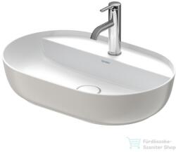Duravit LUV 600x400 mm-es ráültethető mosdó Wondergliss bevonattal, fehér/szatén szürke matt 03806023001 (03806023001)