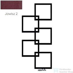 Radeco LOCO 5 MINI 1123x500 design radiátor, JOWISZ 2 (metál bordó) színben, balos (Radeco_LOCO_5_MINI_B_JOWISZ_2)