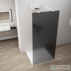 SAPHO POLYSAN ESCA WHITE MATT Walk-in zuhanyfal, szabadonálló, füst üveg, 1300mm (ES1413-07) (ES1413-07)