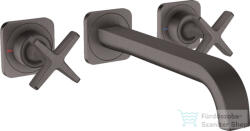 Hansgrohe AXOR Citterio E falsík alatti mosdó csaptelep nem zárható leeresztővel, szálcsiszolt fekete króm 36107340 (36107340)