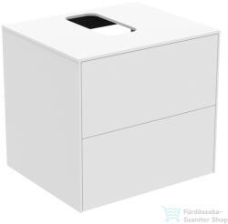 Ideal Standard CONCA 60, 2x50, 5 cm-es 2 fiókos szekrény kivágott lappal, mosdó nélkül, matt fehér T3940Y1 (T3940Y1)