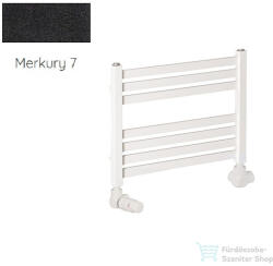 Radeco PINO K AK1-500/EP 415x530 törölközőszárítós radiátor, MERKURY 7 (matt fekete) színben (Radeco_PINO_K_AK1_500_EP_MERKURY7)