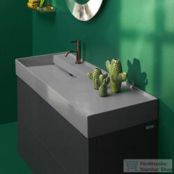 Laufen Kartell By Laufen 120x46 cm-es mosdó jobb oldali polccal, 1 csaplyukkal, Graphite matt H8133327591111 (H8133327591111)