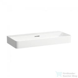 Laufen Val SaphirKeramik 95x42 cm-es mosdó csaplyuk nélkül, LCC Active bevonattal, fehér H810287A001091 (H810287A001091)