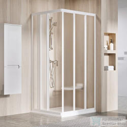 RAVAK SUPERNOVA ASRV3-75 75 cm-es zuhanyajtó (csak az egyik oldal), fehér+grape15V301R2ZG (15V301R2ZG)