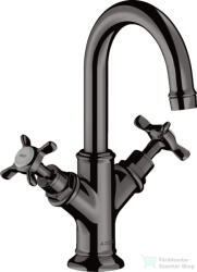 Hansgrohe AXOR MONTREUX kétkaros mosdó csaptelep automata leeresztővel, polírozott fekete króm 16505330 (16505330)
