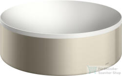 Hansgrohe AXOR SUITE 30 cm-es pultra ültethető mosdó csaplyuk nélkül, matt fehér/szálcsiszolt nikkel 42000820 (42000820)