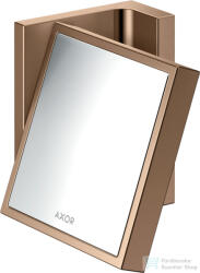 Hansgrohe AXOR UNIVERSAL RECTANGULAR kozmetikai tükör 1, 7x nagyítással, polírozott vörös arany hatású 42649300 (42649300)