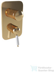 Bugnatese OXFORD falsík alatti 3 utas kád/zuhany csaptelep belső egységgel, sárgaréz 6331ON (6331ON)