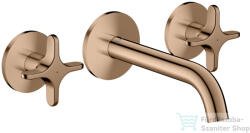 Hansgrohe AXOR ONE falsík alatti mosdó csaptelep 16 cm-es kifolyóval, polírozott vörös arany hatású 48130300 (48130300)