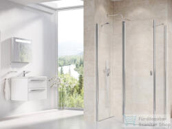 RAVAK CHROME CRV2+CPS 90x90 cm-es nyílóajtós zuhanykabin fix oldalfallal, króm/transparent 1QV70C00Z1SET90CPS90 (1QV70C00Z1SET90CPS90)