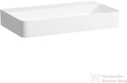 Laufen Val SaphirKeramik 75x42 cm-es mosdó csaplyuk és túlfolyó nélkül, matt fehér H8102857571121 (H8102857571121)