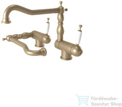 Bugnatese OXFORD lehajtható mosogató csaptelep, matt bronz 6396BO (6396BO)