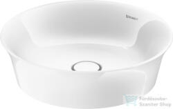 Duravit WHITE TULIP 43 cm pultra ültethető mosdó kerámia fedeles leeresztővel, Wondergliss bevonattal, 23624300791 (23624300791)