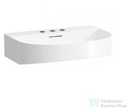 Laufen Sonar 60x42 cm-es csiszolt aljú mosdó 3 csaplyukkal, LCC bevonattal, fehér H8163424001081 (H8163424001081)
