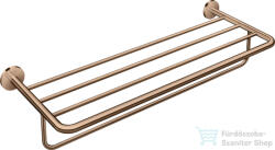 Hansgrohe AXOR UNIVERSAL CIRCULAR 65, 5 cm-es törölközőtartó polc, polírozott vörös arany hatású 42843300 (42843300)