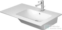 Duravit ME BY STARCK 830x490 mm-es bútorral aláépíthető mosdó jobb oldali medencével, Wondergliss bevonattal, White Satin matt 23468332001 (23468332001)