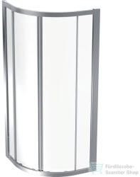 Geberit GEO 80x80x190 cm-es tolóajtós íves zuhanykabin átlátszó üveggel, ezüstözött 560.111. 00.2 (560111002)