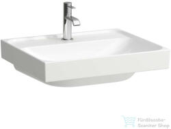 Laufen MEDA 55x46 cm-es falra/bútorra szerelhető csiszolt aljú mosdó túlfolyó nélkül, fehér H8161120001111 (H8161120001111)