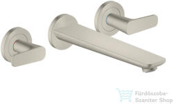 Hansgrohe AXOR CITTERIO C falsík alatti kádtöltő csaptelep zuhany csatlakozó és alaptest nélkül, rozsdamentes acél hatású 49482800 (49482800)
