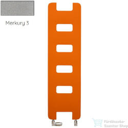 Radeco HEAVEN 1600x450 design radiátor, MERKURY 3 (metál világosszürke) színben (Radeco_HEAVEN_MERKURY3)