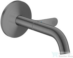 Hansgrohe AXOR ONE Select falsík alatti mosdó csaptelep 16 cm-es kifolyóval, szálcsiszolt fekete króm 48180340 (48180340)