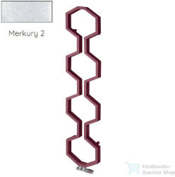 Radeco CARMEL 1800x400 design radiátor, MERKURY 2 (ezüst) színben (Radeco_CARMEL_MERKURY2)