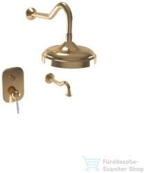 Bugnatese OXFORD falsík alatti zuhanyrendszer 20 cm-es fejzuhannyal, kádkifolyóval, sárgaréz 6369ON (6369ON)