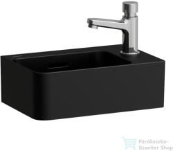 Laufen Val SaphirKeramik 34x22 cm-es kézmosó jobb oldali csaplyukkal, matt fekete H8152807161061 (H8152807161061)