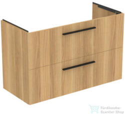 Ideal Standard I. LIFE A 100x44 cm-es 2 fiókos fali szekrény mosdó és fogantyú nélkül, Natural oak T5257NX (T5257NX)