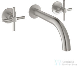 GROHE ATRIO falsík alatti mosdó csaptelep 18 cm-es kifolyóval, leeresztő és belső egység nélkül, Supersteel 20661DC0 (20661DC0)