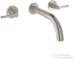 GROHE ATRIO falsík alatti mosdó csaptelep 18 cm-es kifolyóval, leeresztő és belső egység nélkül, Supersteel 20662DC0 (20662DC0)