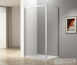 SAPHO UGGA tolóajtó oldalfallal, 1400x900mm, transzparent üveg (ATS140-02) (ATS140-02) - furdoszoba-szaniter