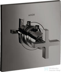 Hansgrohe AXOR Citterio Highlow falsík alatti termosztátos csaptelep, polírozott fekete króm 39716330 (39716330)