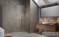 Radaway Modo New II 100 zuhanyfal, szálcsiszolt réz (389104-93-01) (389104-93-01)