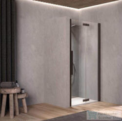 Kolpa San Polaris N 140-R B/1 önnálló zuhanyajtó két fal közé, jobbos, fekete 516080 (516080)