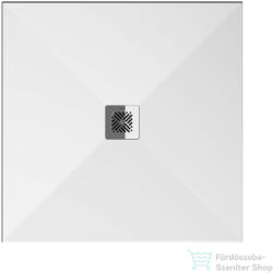 Jika PADANA 80x80 cm-es szögletes öntöttmárvány zuhanytálca lefolyó fedéllel, szifon nélkül, matt fehér H213934R100001 (H213934R100001)