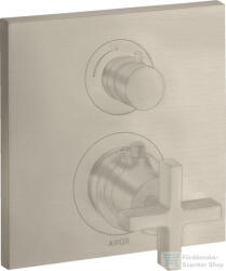 Hansgrohe AXOR Citterio falsík alatti termosztátos kád/zuhany csaptelep alaptest nélkül, szálcsiszolt nikkel 39705820 (39705820)