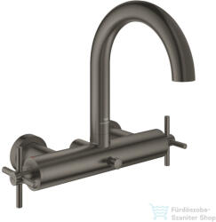 GROHE ATRIO kádtöltő csaptelep zuhanyszett nélkül, Brushed Hard Graphite 25268AL0 (25268AL0)