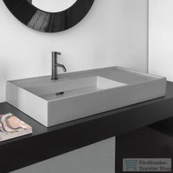 Laufen Kartell By Laufen 90x46 cm-es csiszolt aljú mosdó 1 csaplyukkal, Matt szürke H8183387591111 (H8183387591111)