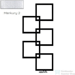 Radeco LOCO 5 MINI 1123x500 design radiátor, MERKURY 2 (ezüst) színben, balos (Radeco_LOCO_5_MINI_B_MERKURY2)