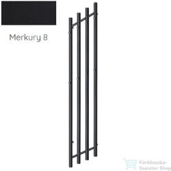 Radeco FUEGO KOLOR 1650x290 jobbos design radiátor, MERKURY 8 (selyemfényű fekete) színben (Radeco_FUEGO_R_MERKURY8)