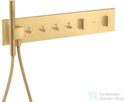Hansgrohe AXOR SHOWERCOMPOSITION 4 utas termosztátos falsík alatti kád /zuhany csaptelep, szálcsiszolt arany hatású 12573250 (12573250)