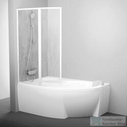RAVAK VSK2 Rosa 150 balos kádparaván, Fehér+rain 76L8010041 (76L8010041)